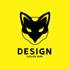 Head squirrel animal logo silhouette vector graphic creative symbol, illustration design