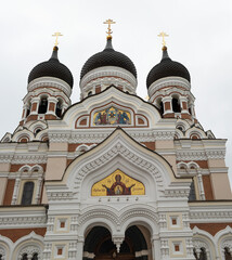 Fototapeta na wymiar Alexander Nevsky Cathedral in Tallinn Old Town, Estonia