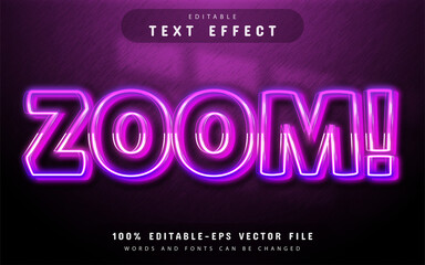 Purple neon style text effect