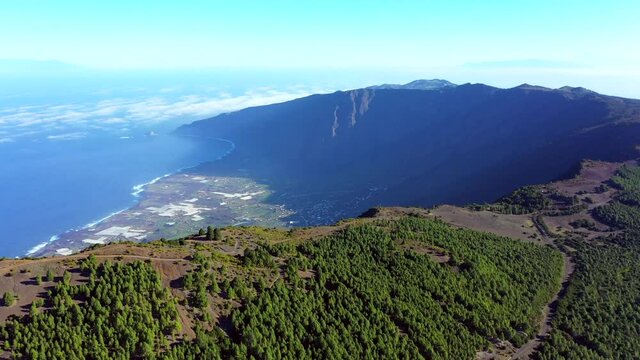El Hierro desde imagen de drone 4k