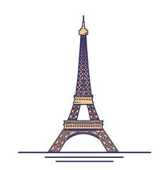 eiffel tower, Paris, vector illustration, icon