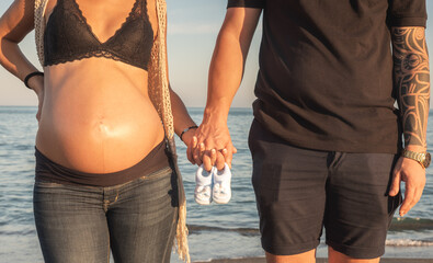 couple walking on the beach