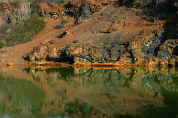 Terranera lake, Elba Island, Italy