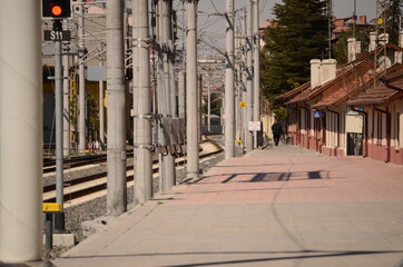 Obraz premium railway station