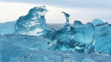 Ice abstraction in Iceland. Amazing nature.