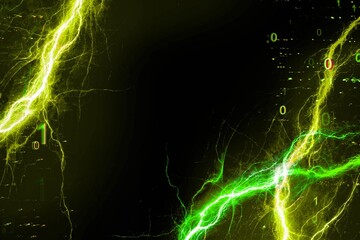 Abstract background with glowing lights