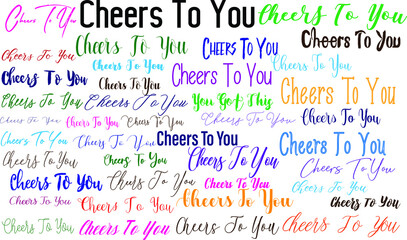 Cheers To You Multi Style Fonts Lettering Design
