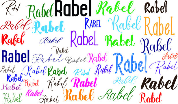 Rabel Multi Style Fonts Lettering Design