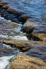 A small waterfall in the river