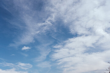 Fototapeta premium summer blue sky with clouds