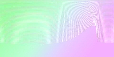 Abstract gradient pastel colorful background with wavy lines. Vector illustrations.