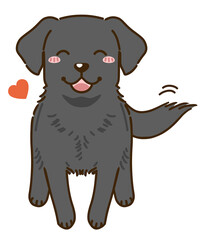 なつくラブラドールレトリバー（ブラック）