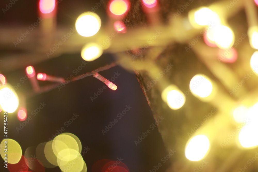 Wall mural blur bokeh light bokeh abstract light background blurred background. with color and bright on a new 