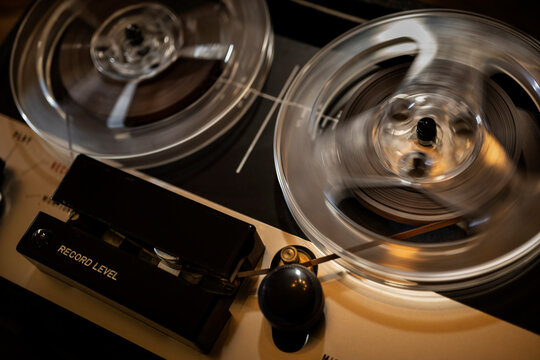 Retro reel-to-reel tape recorder used for spying - Powered by Adobe
