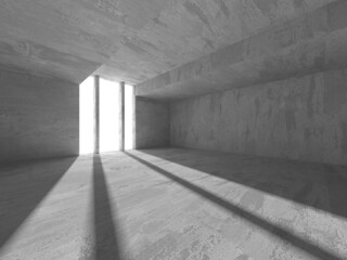 Abstract architecture interior background. Empty concrete room