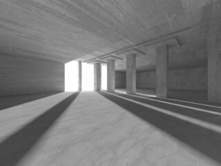 Abstract architecture interior background. Empty concrete room