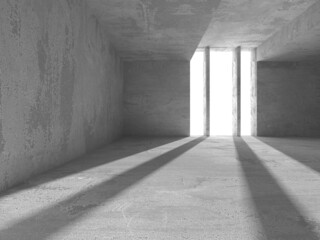 Abstract architecture interior background. Empty concrete room