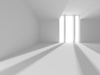 White Modern Background. Abstract Building Concept