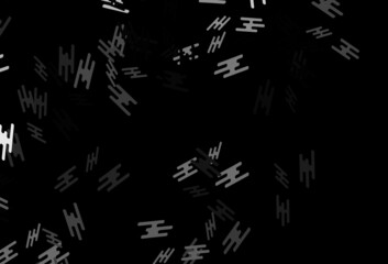 Dark Silver, Gray vector texture with colorful lines.