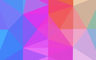 Fototapeta premium Light Multicolor, Rainbow vector low poly layout.