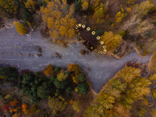 chernobyl ferris wheel from above