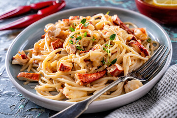 Creamy Maine Lobster Pasta