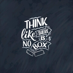 Hand drawn lettering quote in modern calligraphy style about business motivation. Inspiration slogan for print and poster design. Vector