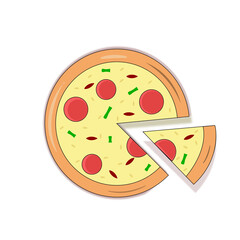 illustration of pizza