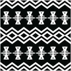 Seamless ethnic pattern color black and white.Can be used in fabric design for clothes, accessories; decorative paper, wrapping, background, wallpaper, Vector illustration.