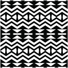 Seamless ethnic pattern color black and white.Can be used in fabric design for clothes, accessories; decorative paper, wrapping, background, wallpaper, Vector illustration.