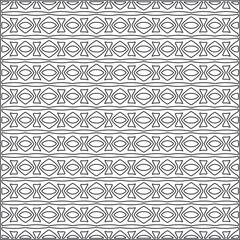  Vector ethnic pattern with symmetrical elements . Repeating geometric tiles from striped elements.Monochrome texture.Black and white pattern for wallpapers and backgrounds.