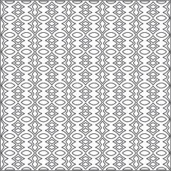 Vector ethnic pattern with symmetrical elements . Repeating geometric tiles from striped elements.Monochrome texture.Black and white pattern for wallpapers and backgrounds.