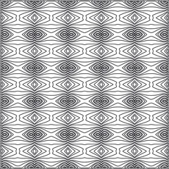 Vector pattern with symmetrical elements. Repeating geometric tiles from striped elements.Monochrome stylish texture.Black and
white pattern for wallpapers and backgrounds.