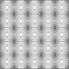 Vector pattern with symmetrical elements. Repeating geometric tiles from striped elements.Monochrome stylish texture.Black and
white pattern for wallpapers and backgrounds.