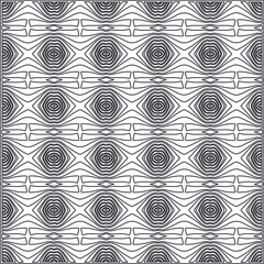 Vector pattern with symmetrical elements. Repeating geometric tiles from striped elements.Monochrome stylish texture.Black and
white pattern for wallpapers and backgrounds.