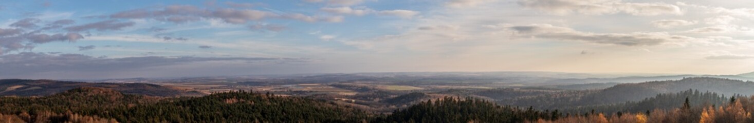 view of the mountains in autumn