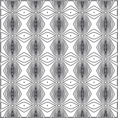 Vector pattern with symmetrical elements. Repeating geometric tiles from striped elements.Monochrome stylish texture.Black and
white pattern for wallpapers and backgrounds.