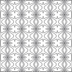 Vector pattern with symmetrical elements. Repeating geometric tiles from striped elements.Monochrome stylish texture.Black and
white pattern for wallpapers and backgrounds.