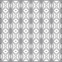 Vector pattern with symmetrical elements. Repeating geometric tiles from striped elements.Monochrome stylish texture.Black and
white pattern for wallpapers and backgrounds.