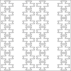 
Vector ethnic pattern with symmetrical elements . Repeating geometric tiles from striped elements.Monochrome texture.Black and 
white pattern for wallpapers and backgrounds.