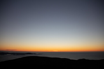sunrise over the mountains