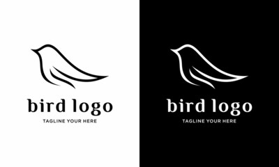 Canary icon or logo in modern line style. High quality black outline pictogram for web site design and mobile apps. on a black and white background.