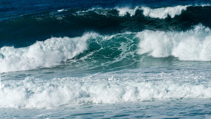 waves on the north coast of Gran Canaria