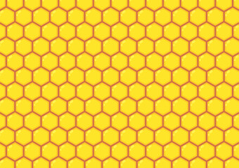 Bee comb pattern vector. Bee comb pattern wallpaper. free space for text. copy space.