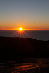 Sunrise on the coast