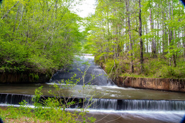 Water over the dam