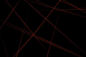 Abstract black with red lines, triangles background modern design. Vector illustration EPS 10.