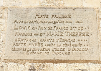 St Jean de Luz Eglise St Jean Baptiste Porte murée