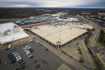 Obraz premium Aerial Drone of Edison Menlo Mall
