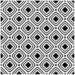 Seamless vector pattern in geometric ornamental style. Black  pattern.Design element for prints, backgrounds, template, web pages 
and textile pattern. Geometric art.